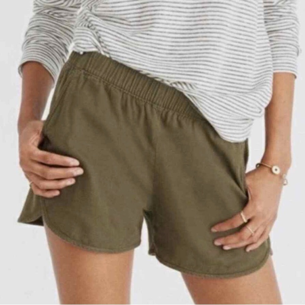 Madewell Green Pull On Shorts